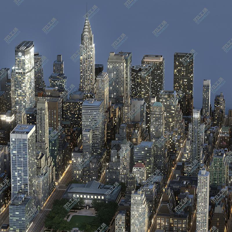 images/goods_img/20210113/Manhattan District Night block01 Low Poly/1.jpg